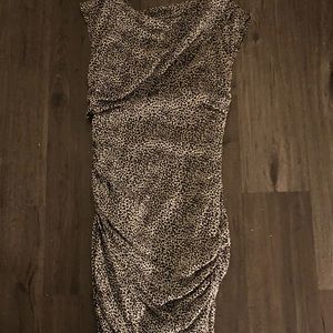 Ann Taylor Animal Print Silk Dress